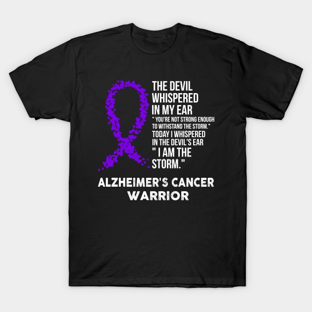 The Devil- Alzheimer's Awareness Support Ribbon T-Shirt by HomerNewbergereq